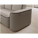 Corner sofa Elume L, sleeping function, Royal 18, Velvetmat 22, bouclé, beige, H88x190x287cm