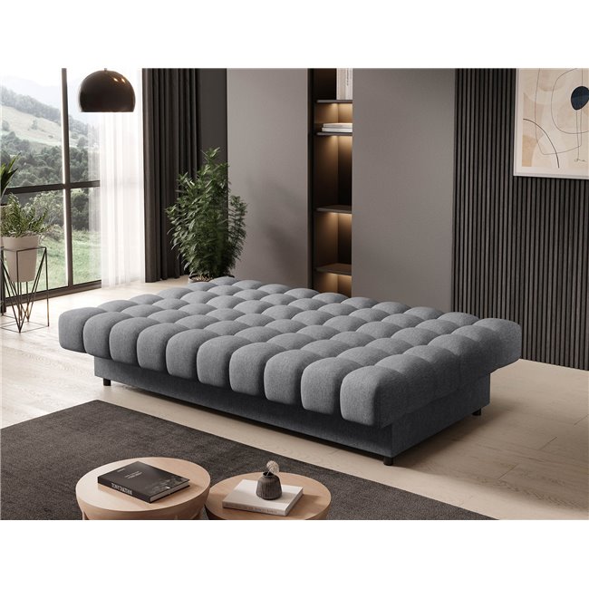 Sofa bed Elclareta, sleeping function, Poco 04,, grey, H96x95x197cm