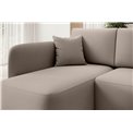 Corner sofa Elhandson L, sleeping function, Sola 18, beige, H89x150x206cm