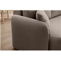 Corner sofa Elhandson R, sleeping function, Sola 18, beige, H89x150x206cm