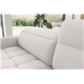 Corner sofa Elbare R, sleeping function, Royal 01, bouclé, white, H100x160x208cm