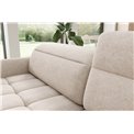 Corner sofa Elbare R, sleeping function, Raquel 18, beige, H100x160x208cm