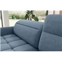Corner sofa Elbare R, sleeping function, Raquel 40, dark blue, H100x160x208cm