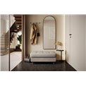 Bench with storage box Elgomsi Touch 18, textured velvet, beige, H45x72x104cm