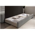 Sofa bed Elfabilo R, sleeping function, Royal 04, bouclé, grey, H80x86x223cm