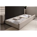 Sofa bed Elfabilo R, sleeping function, Sola 18, beige, H80x86x223cm