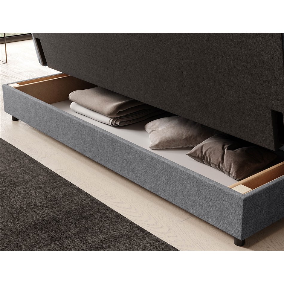 Sofa bed Elclareta, sleeping function, Poco 04,, grey, H96x95x197cm