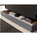 Sofa bed Elclareta, sleeping function, Poco 04,, grey, H96x95x197cm