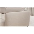 U shape sofa Elberto R, sleeping function, Raquel 18, beige, H100x165x306cm