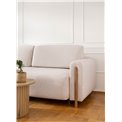 Sofa bed Elcadova Oak, sleeping function, Jaffray 18, beige, H97x97x244cm