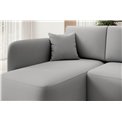 Corner sofa Elhandson L, sleeping function, Sola 4, grey, H89x150x206cm