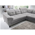 Corner sofa Elinferne R, sleeping function, Raquel 04, grey, H107x210x297cm