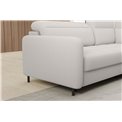 Corner sofa Elbare R, sleeping function, Royal 01, bouclé, white, H100x160x208cm