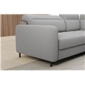 Corner sofa Elbare R, sleeping function, Royal 04, bouclé, grey, H100x160x208cm