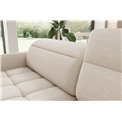 Corner sofa Elbare R, sleeping function, Manhattan 18, velvet, beige, H100x160x208cm