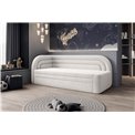 Sofa bed Elfabilo L, sleeping function, Royal 01, bouclé, white, H80x86x223cm