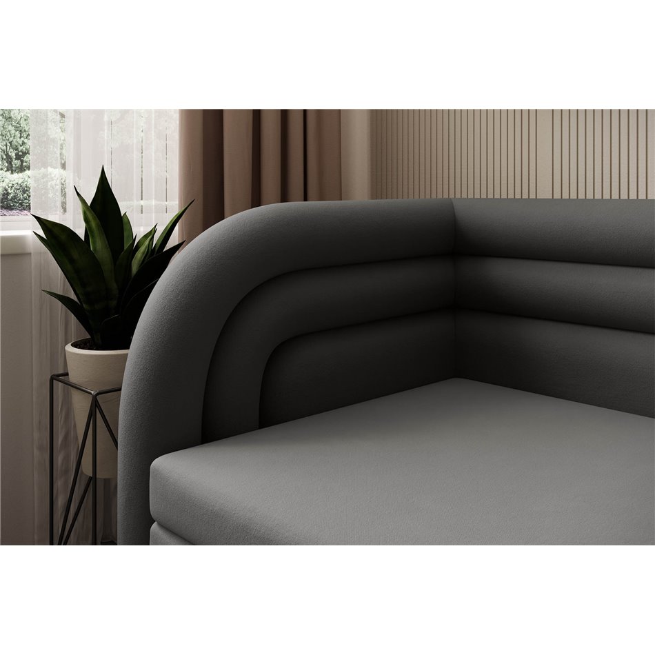 Sofa bed Elfabilo L, sleeping function, Sola 6, grey, H80x86x223cm