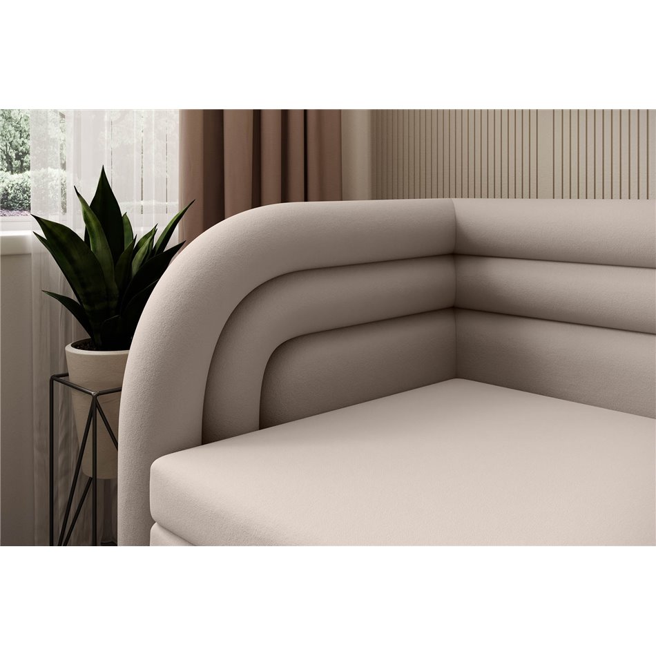 Sofa bed Elfabilo L, sleeping function, Sola 18, beige, H80x86x223cm