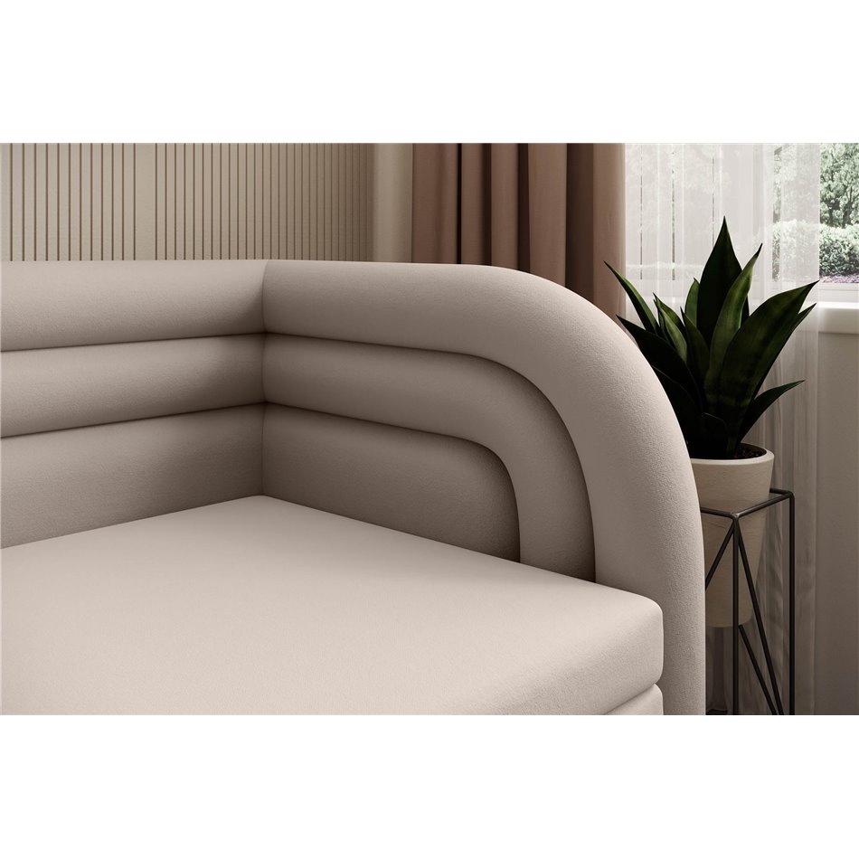 Sofa bed Elfabilo R, sleeping function, Sola 18, beige, H80x86x223cm