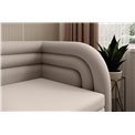 Sofa bed Elfabilo R, sleeping function, Sola 18, beige, H80x86x223cm