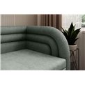 Sofa bed Elfabilo R, sleeping function, Touch 100, textured velvet, green, H80x86x223cm