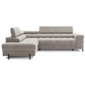 Corner sofa Elferucce L, sleeping function, Paros 02, beige, H93x200x276cm