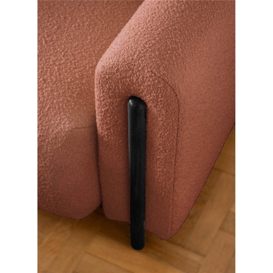 Sofa bed Elcadova Black, sleeping function, Jaffray 30, brown, H97x97x244cm