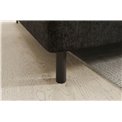 Corner sofa Elbare L, sleeping function, Raquel 05, dark grey, H100x160x208cm
