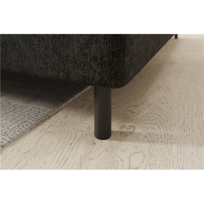 Corner sofa Elbare R, sleeping function, Raquel 05, dark grey, H100x160x208cm