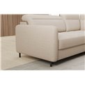 Corner sofa Elbare R, sleeping function, Manhattan 18, velvet, beige, H100x160x208cm