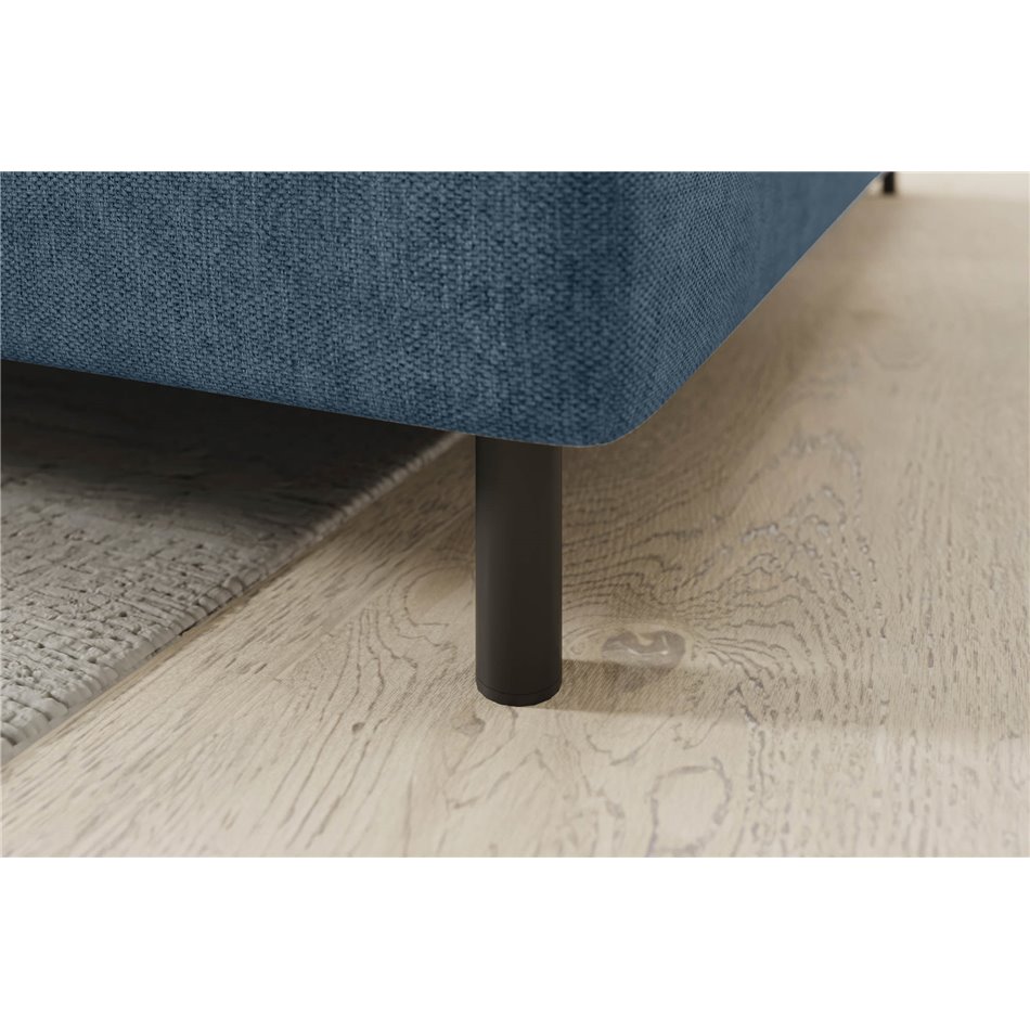 Corner sofa Elbare R, sleeping function, Raquel 40, dark blue, H100x160x208cm