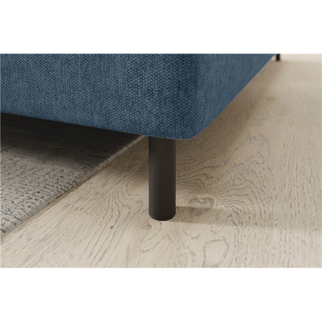 Corner sofa Elbare R, sleeping function, Raquel 40, dark blue, H100x160x208cm