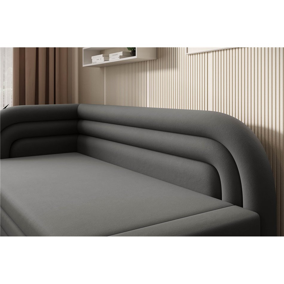 Sofa bed Elfabilo L, sleeping function, Sola 6, grey, H80x86x223cm