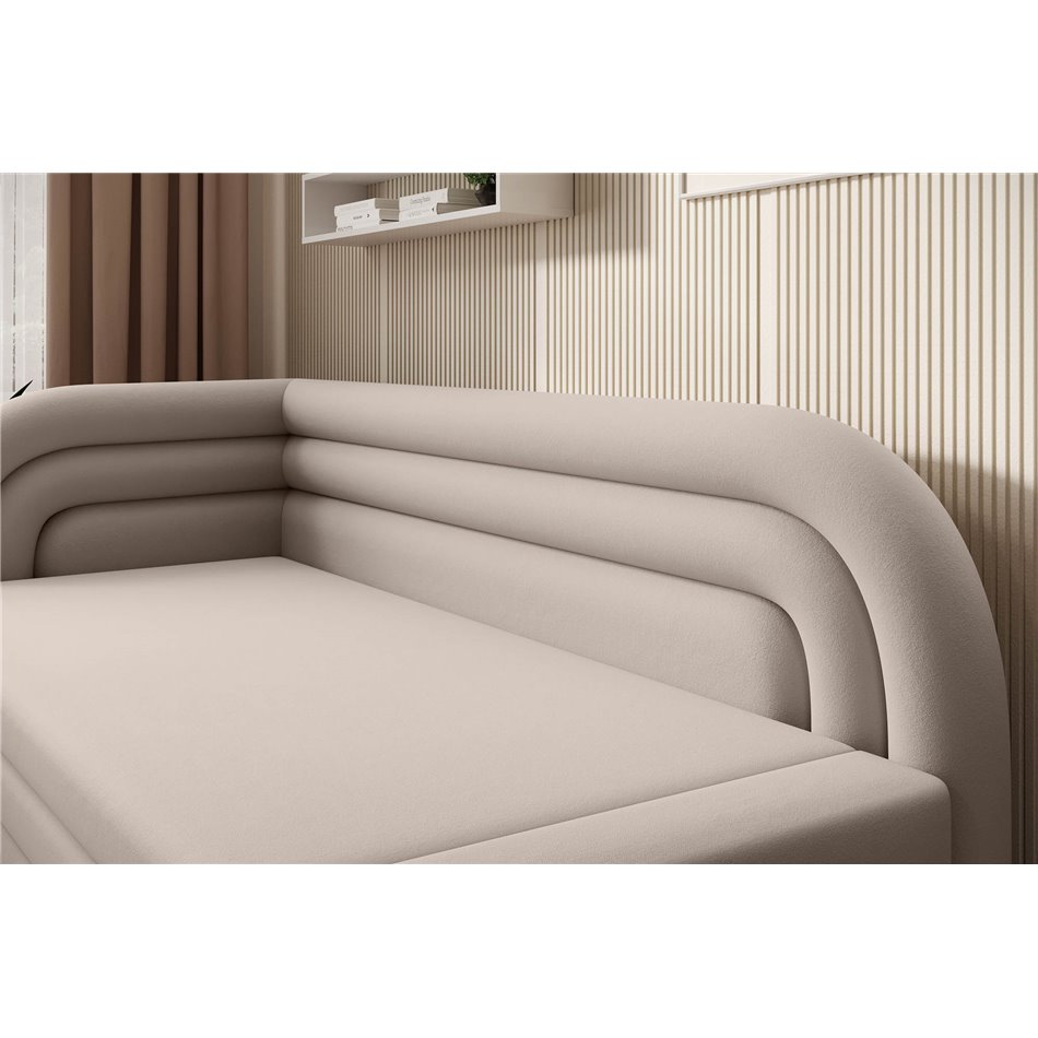 Sofa bed Elfabilo L, sleeping function, Sola 18, beige, H80x86x223cm