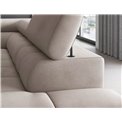 Corner sofa Elferucce R, sleeping function, Paros 02, beige, H93x200x276cm
