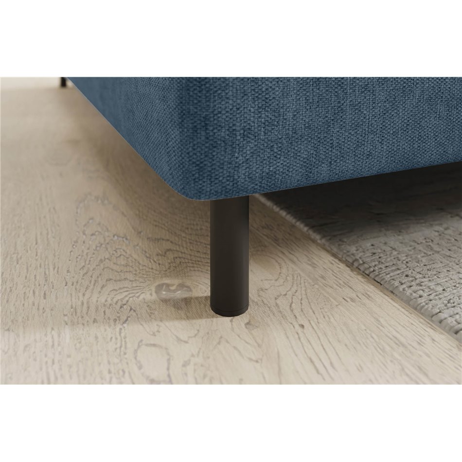 Corner sofa Elbare L, sleeping function, Raquel 40, dark blue, H100x160x208cm