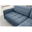 Corner sofa Elbare R, sleeping function, Raquel 40, dark blue, H100x160x208cm