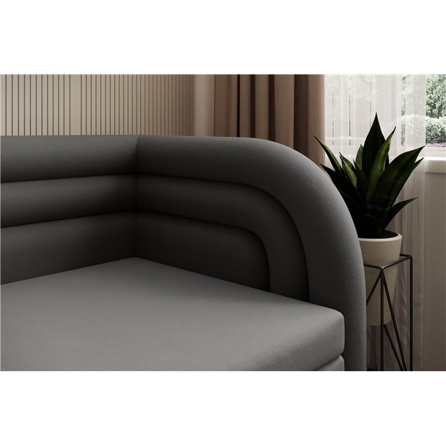 Sofa bed Elfabilo R, sleeping function, Sola 6, grey, H80x86x223cm