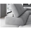 Corner sofa Elferucce L, sleeping function, Paros 05, grey, H93x200x276cm