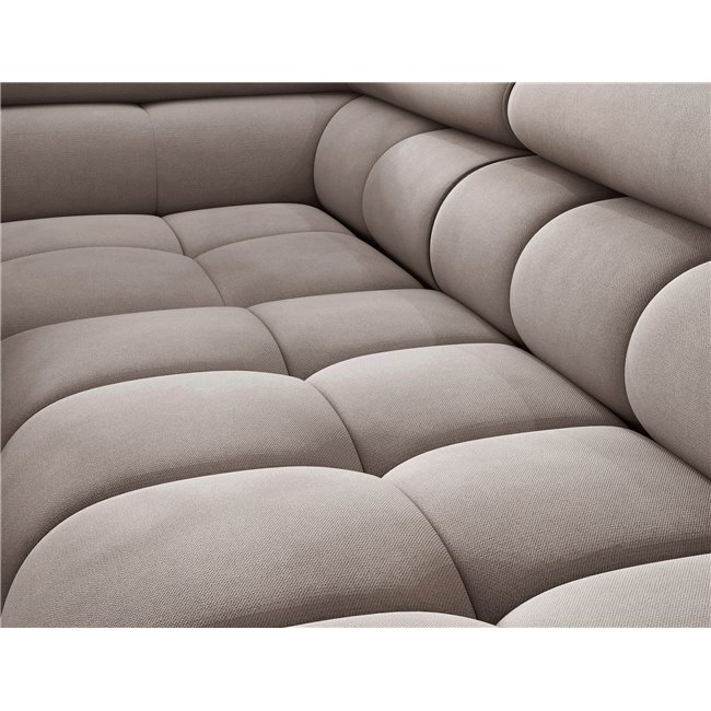 Corner sofa Elferucce L, sleeping function, Paros 02, beige, H93x200x276cm