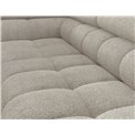 Corner sofa Elferucce L, sleeping function, Royal 18, bouclé, beige, H93x200x276cm