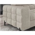 Corner sofa Elferucce R, sleeping function, Royal 18, bouclé, beige, H93x200x276cm