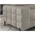 Corner sofa Elferucce R, sleeping function, Royal 20, bouclé, beige, H93x200x276cm