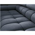 Corner sofa Elferucce L, sleeping function, Aura 40, velvet, dark blue, H93x200x276cm