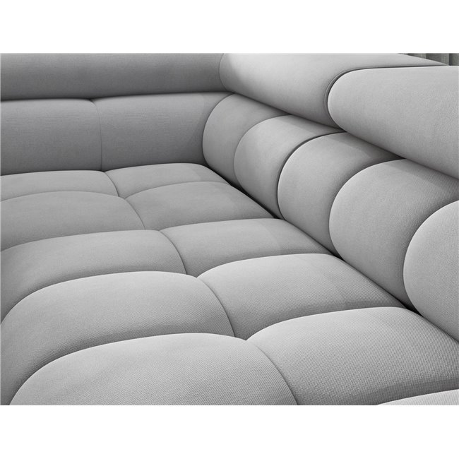 Corner sofa Elferucce L, sleeping function, Paros 05, grey, H93x200x276cm