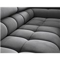 Corner sofa Elferucce R, sleeping function, Paros 06, dark grey, H93x200x276cm