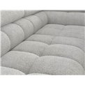 Corner sofa Elferucce R, sleeping function, Royal 03, bouclé, grey, H93x200x276cm