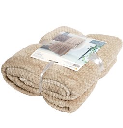 Blanket HONEYCOMB XXL, beige, 150x200cm  