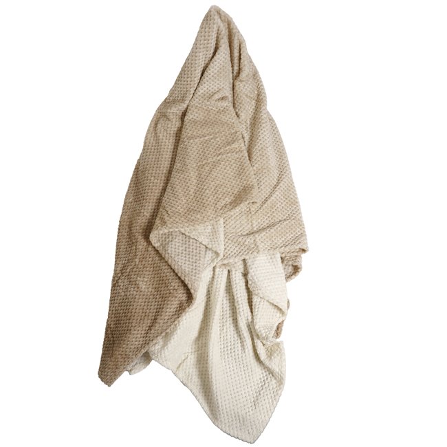 Blanket HONEYCOMB XXL, beige, 150x200cm  