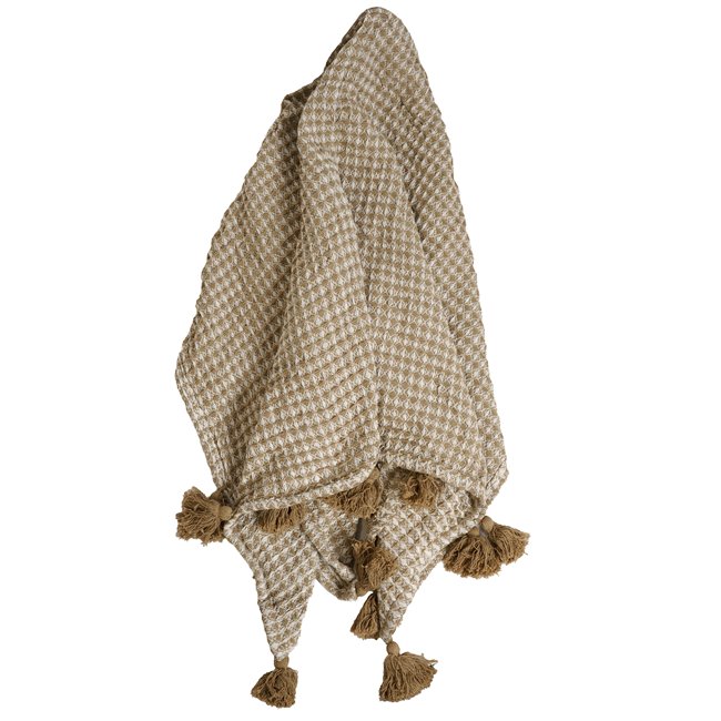 Plaid NID, beige/brown, 125x150cm 